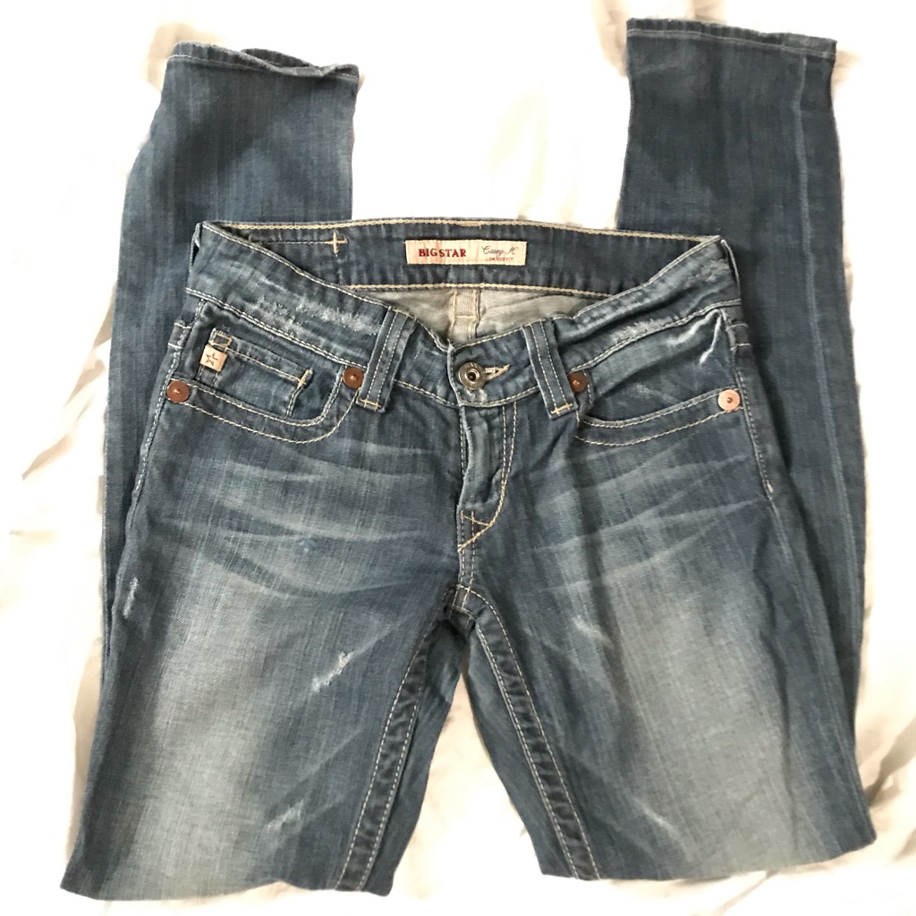 Big Star - Low Rise Distressed Denim Jeans